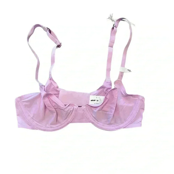Aerie Smoothez Mesh Unlined Full Coverage Bra Purple Wash Size 32B NWT - Picture 4 of 8